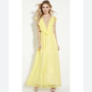 Forever 21 Lace Up Maxi Dress